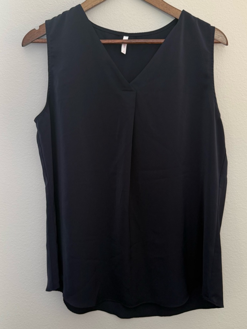 Sleeveless V-Neck Navy Women's Blouse